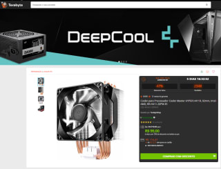 Cooler para Processador da Cooler Master, modelo HYPER - R$ 99