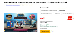 Naruto X Boruto Ultimate Ninja Storm Connections Collectors Edition - PS4 voor €45,30 bij Bol