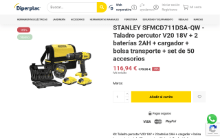 STANLEY Taladro Percutor V20 por 116,94€