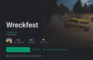 Wreckfest app voor €1,99 bij Google Play
