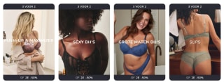 3e BH of slip gratis of 2e aan halve prijs bij Hunkemöller
