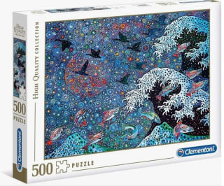 Recopilación de puzzles de 500 piezas por 5,59€ cada uno, marca Clementoni