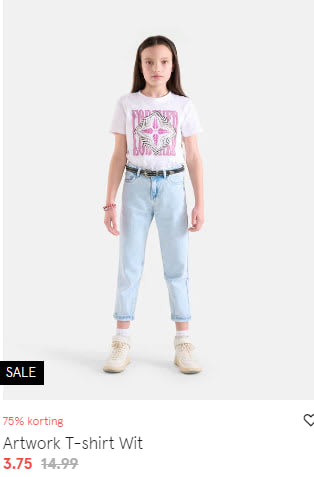 Alle sale de helft van de helft bij Shoeby