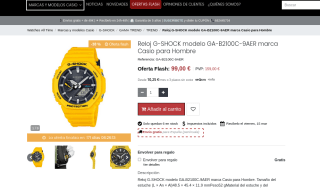 Reloj Casio G-SHOCK GA-B2100C-9AER carga solar y bluetooth por 99€