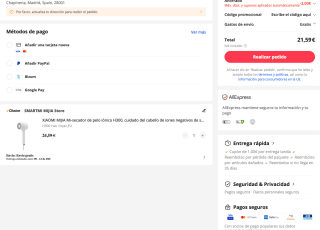 Secador MIJIA Mi de pelo iónico H300 por solo 21,59€