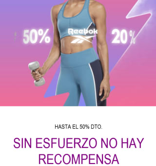 Hasta 55% dto en Reebok