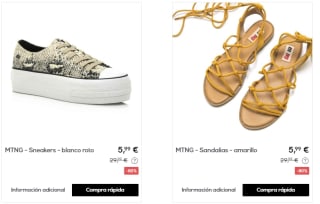 Calzado marca Mustang por tan solo 4,50€