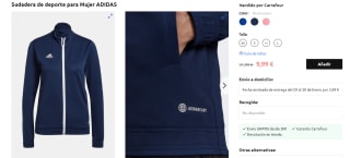 Adidas Sudadera deporte Mujer varios colores por 9,99€