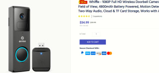 Annke Whiffle 1080P draadloze Video deurbel voor €34,99 bij Annke