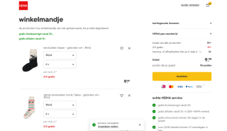 2 + 2 gratis op sokken bij de Hema