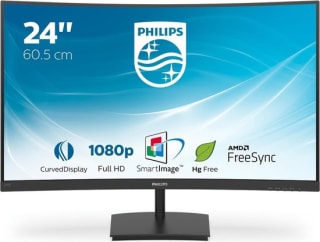 Philips 241E1SC - Full HD Curved Monitor voor €99 bij Bol.com