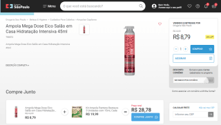Ampola Mega Dose Eico de 45ml - R$ 8,79