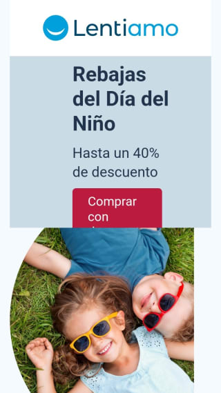 Hasta -40% en Gafas de sol para niños desde Lentiamo.