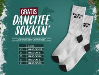 Gratis Dancitee sokken bij bestelling bij Impericon