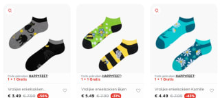 1 + 1 gratis op schoenen en sokken van Dedoles