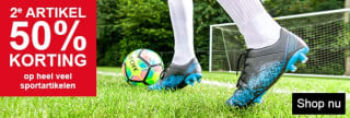 2e artikel 50% korting op heel veel sportartikelen bij Scapino