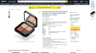 KIKO Milano Bright Quartet Paleta Con 4 Sombras por 6,50€