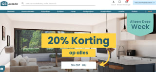 123jaloezie.nl heeft t/m 31 augustus een actie voor 20% korting op alle producten