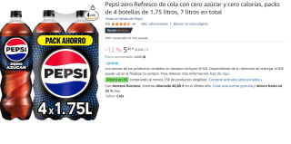 3 Packs de 4 Botellas de Pepsi Zero 1.75L MPK4 por 10.66€
