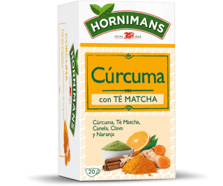 Hornimans Infusión de Cúrcuma con Té Matcha 100% Natural 20 bolsitas ConTeína por solo 1,71€