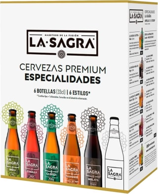 La Sagra Pack Degustación 6 Estilos, Caja de 6 botellas de 330 ml por 5,34€