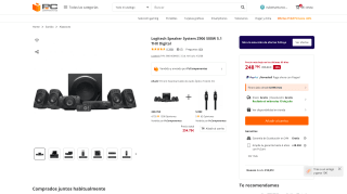 Logitech Speaker System Z906 500W 5.1 por 248,76€