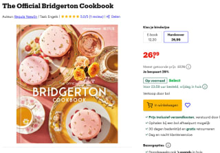 The Official Bridgerton kookboek voor €26,99 bij Bol