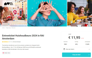 Toegangsticket huishoudbeurs voor €11,95