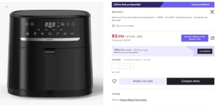 Freidora Inteligente Por Aire Xiaomi Air Fryer 6L/ 1500W/ Capacidad 6L por 68.99€