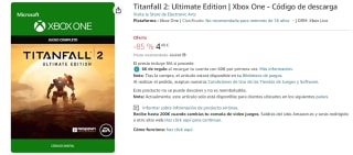 Juego Titanfall 2: Ultimate Edition | Xbox One - Código de descarga por 4.49€