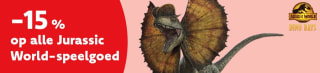 15% korting op Jurassic World speelgoed bij Dreamland