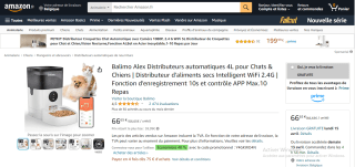 Distributeurs automatiques 4L pour Chats & Chiens à 66,65€