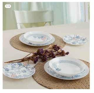 Vajillas 12 piezas opal azul Thelma Blue Arcopal por 7.66€