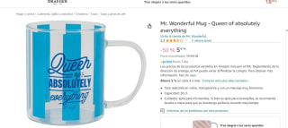 Taza Mr. Wonderful - Queen of absolutely everything por 5,47€