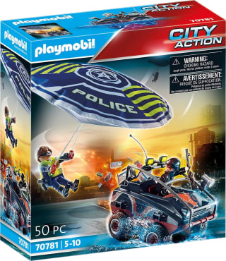 Playmobil® City Action politieparachute achtervolging van het amfibievoertuig voor €8,63 bij Amazon