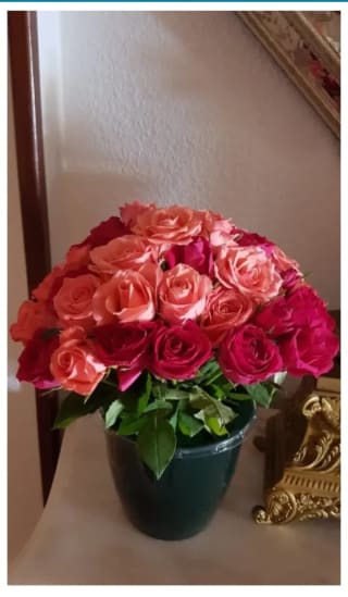 40 Rosas en un ramo al precio de 30 por 29€.