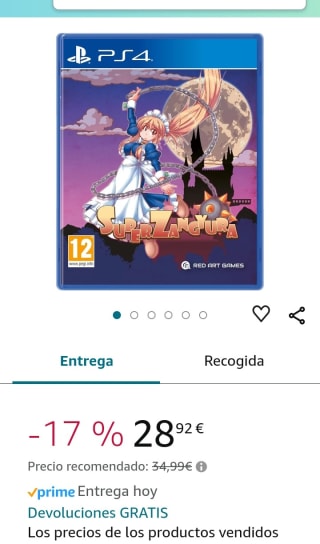 Super Zangyura PS4 por 28,92€.