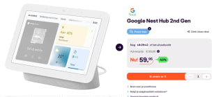 Google Nest Hub (2e generatie) luidspreker voor €59,95 bij Ibood