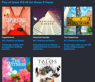 Humble Bundle - Mind bending masterpieces bundel vanaf €9,18