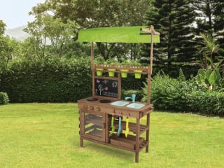 Houten Playtive Buiten speelgoedkeuken voor €29,99 in de Lidl webshop