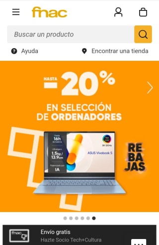 Hasta -20% de Descuento en Ordenadores en fnac.