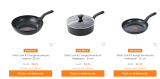 Gratis Tefal pan bij 40.- aan Tefal artikelen bij Blokker