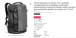 Tomtoc - Navigator T66 - Travel Laptop/Backpack voor €67,99 met Amazon prime