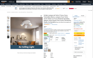 Schiele Lampara de Techo 3 Focos por 15,59€