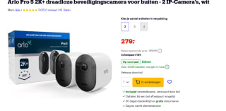 ARLO Pro5 2K Security Camera 2-Cam voor €279 bij Bol