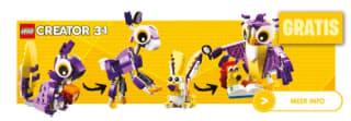 Gratis LEGO Creator Fantasie boswezens bij aankoop van LEGO of LEGO DUPLO bouwsets bij Toychamp