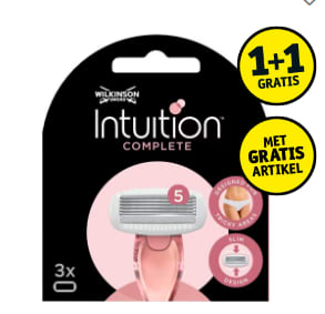1+1 gratis op alle Wilkinson intuition en gratis zonnebrandcrème bij Kruidvat