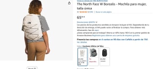 The North Face BOREALIS - Mochila de senderismo blanca o negra por 65,95€