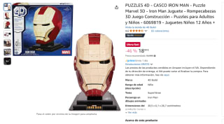 Puzzle Marvel 3D Casco Iron Man por 18,99€