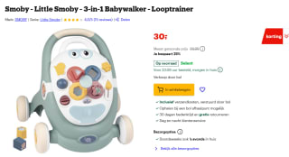 Little Smoby Baby Walker, 3 in1 voor €30 bij Bol